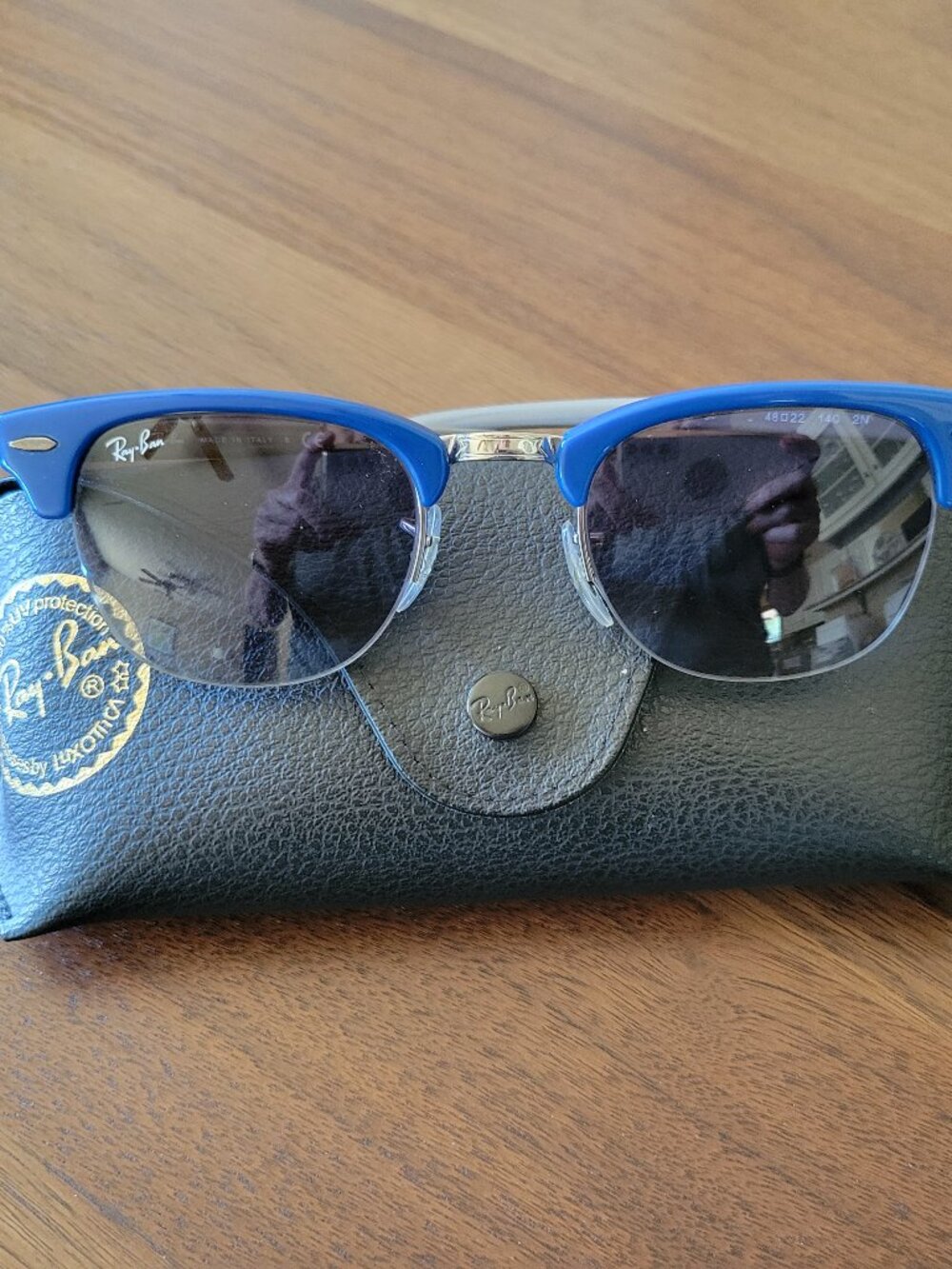 Blue and Grey Women's Ray Ban Sunglasses